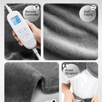 Stay Revived Electric Heating Pad for Back Neck Shoulders